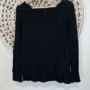 Madewell black long sleeve t-shirt size xxsmall